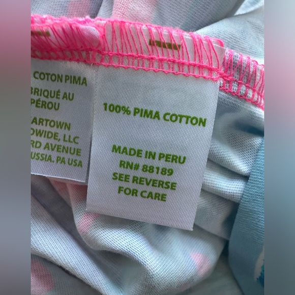 Lilly Pulitzer MARLOWE BOATNECK T SHIRT DRESS Cosmic Coral Cracked Up - Picture 5 of 5